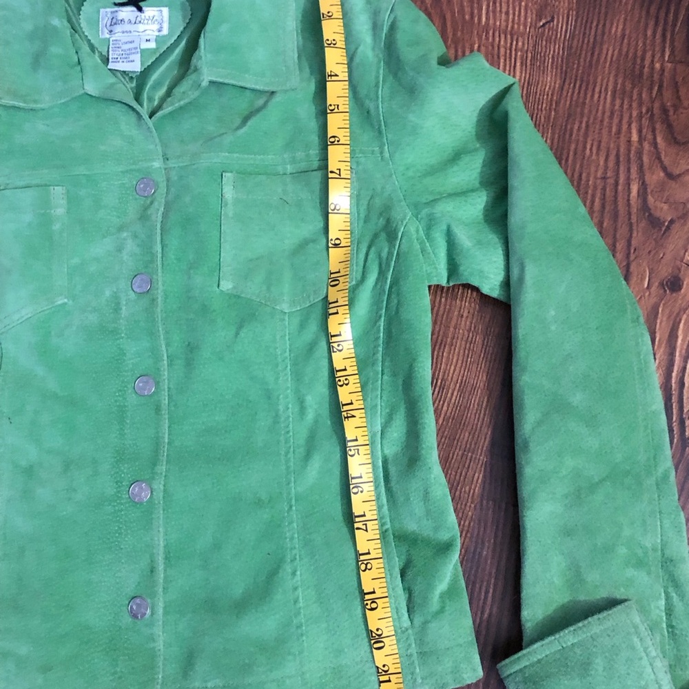 Live A Little Women’s 100% Leather Jacket Medium Vintage - Picture 7 of 7